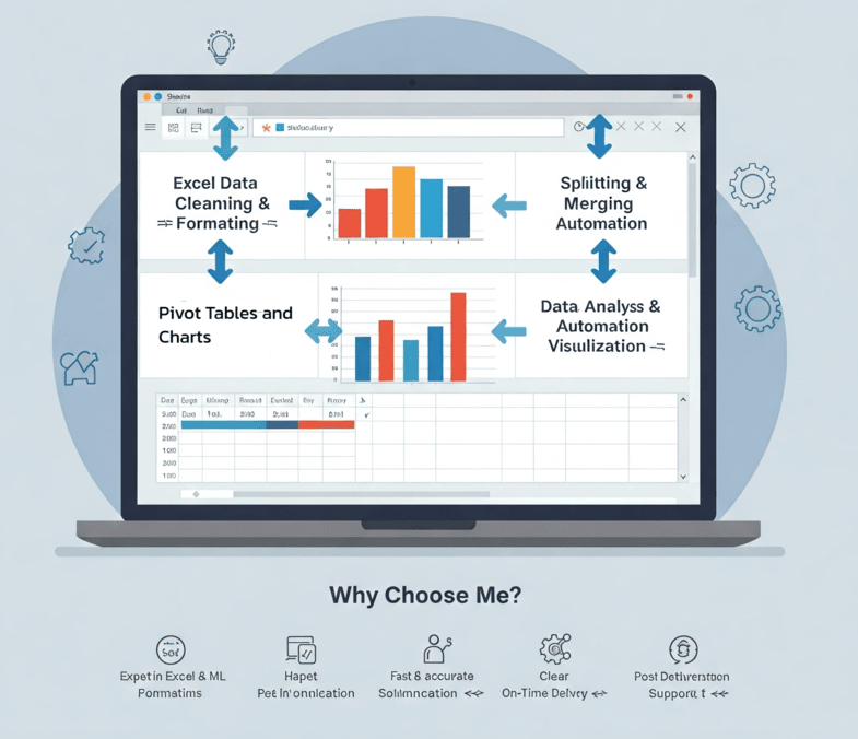 Professional Excel Data and Dashboard Creation | Konker